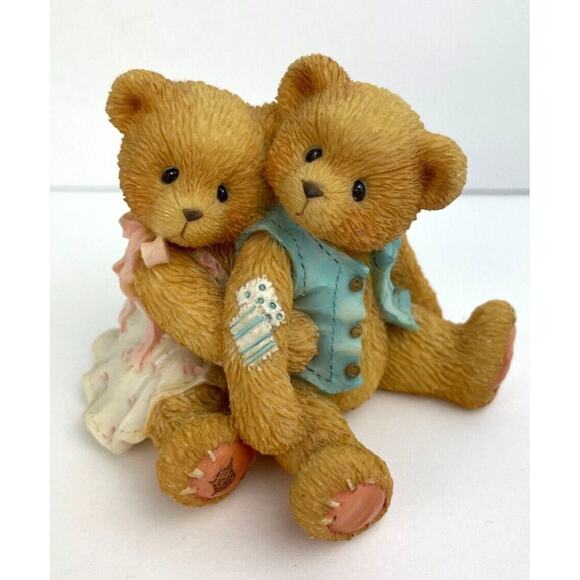 Cherished Teddies Seth and Sarabeth We’re Beary Good Pals Figurine Enesco 1995 - Picture 1 of 8